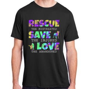 Rescue Save Love For A Animal Lover Dog Rescue Animal Rescue Adult ChromaSoft Performance T-Shirt