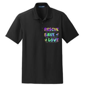 Rescue Save Love For A Animal Lover Dog Rescue Animal Rescue Dry Zone Grid Polo