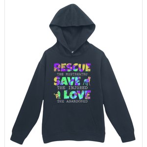 Rescue Save Love For A Animal Lover Dog Rescue Animal Rescue Urban Pullover Hoodie