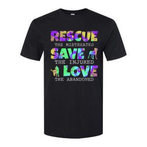 Rescue Save Love For A Animal Lover Dog Rescue Animal Rescue Softstyle CVC T-Shirt