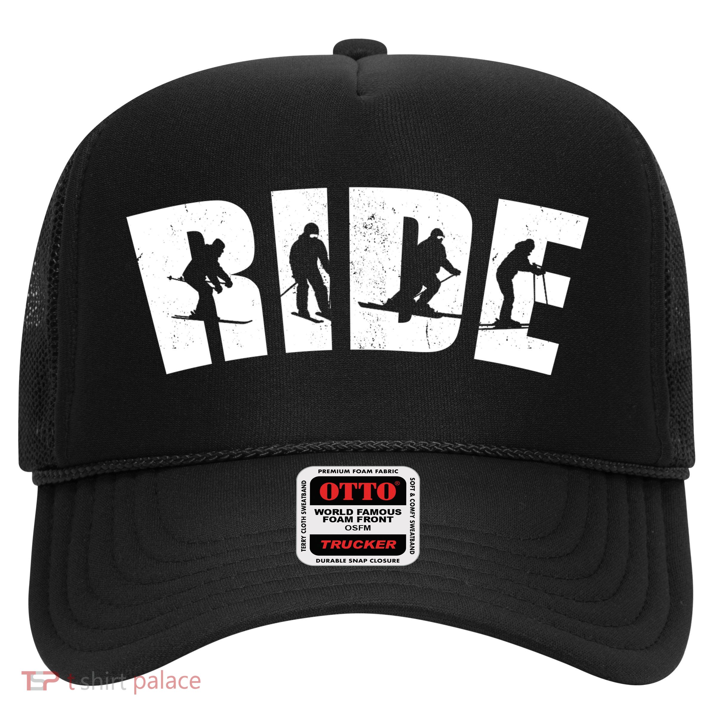 Ride Ski Lover Gift Trucker Hat