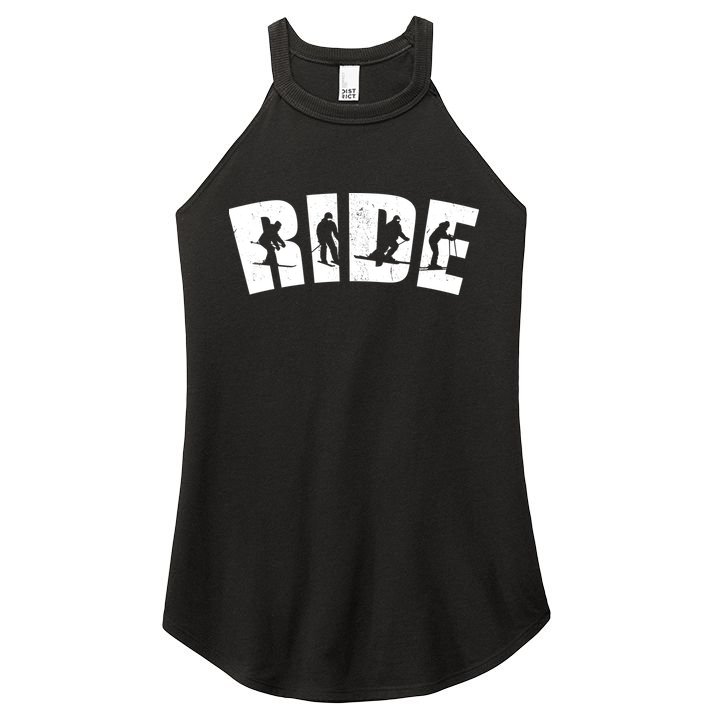 Ride Ski Lover Gift Women's Perfect Tri Rocker Tank