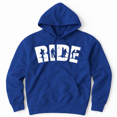 Ride Ski Lover Gift Hoodie