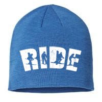 Ride Ski Lover Gift Sustainable Beanie