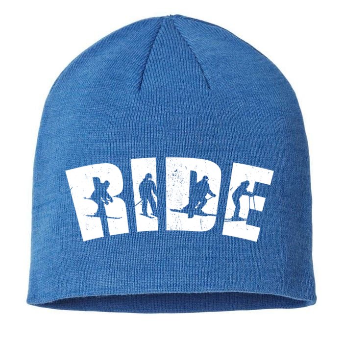 Ride Ski Lover Gift Sustainable Beanie