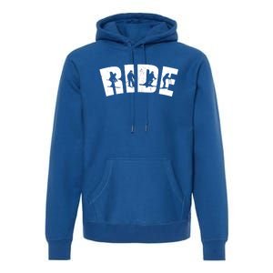 Ride Ski Lover Gift Premium Hoodie