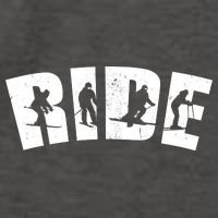 Ride Ski Lover Gift Vector Backpack