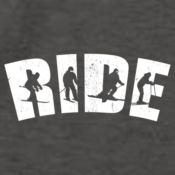 Ride Ski Lover Gift Vector Backpack