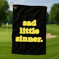 Raye Sad Little Sinner Let There Be Light Golf Towel