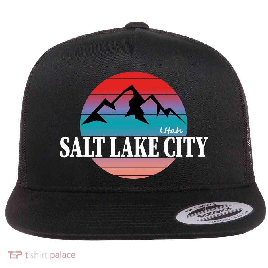 Retro Salt Lake City Utah Flatbill Hat