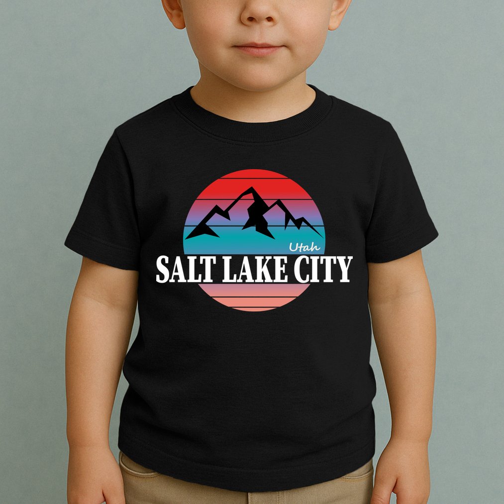 Retro Salt Lake City Utah Toddler T-Shirt