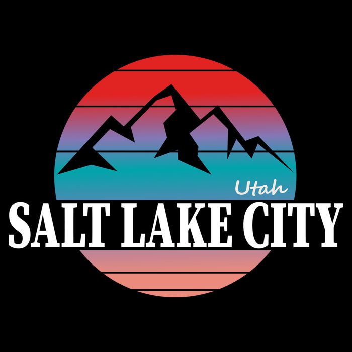 Retro Salt Lake City Utah Ladies Long Sleeve Shirt