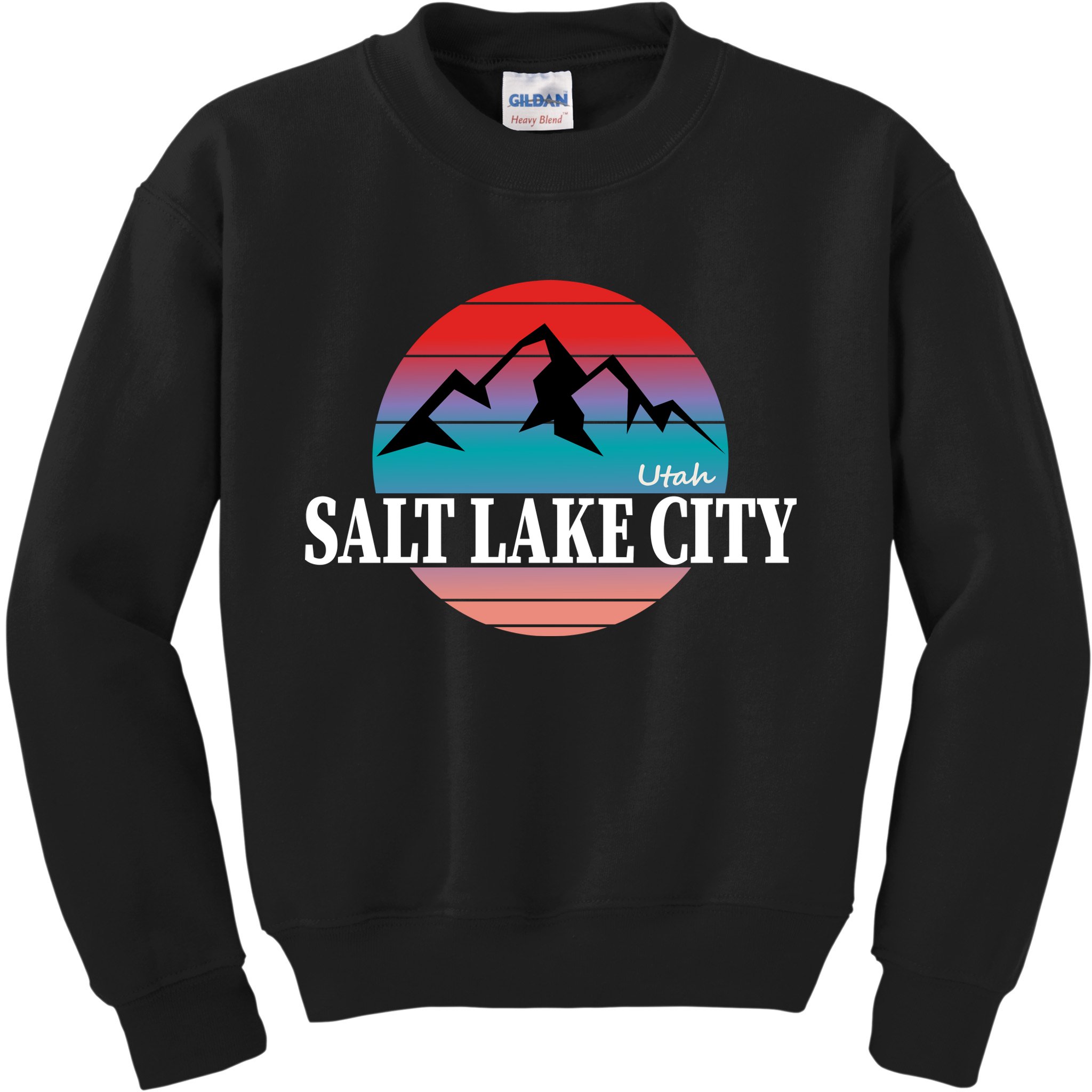 Retro Salt Lake City Utah Kids Sweatshirt