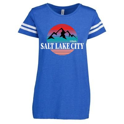 Retro Salt Lake City Utah Enza Ladies Jersey Football T-Shirt