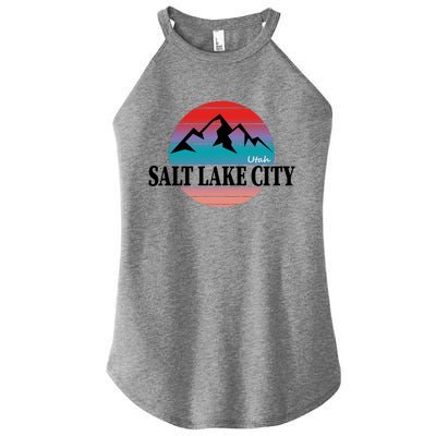 Retro Salt Lake City Utah Women’s Perfect Tri Rocker Tank