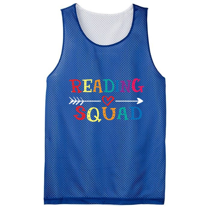 Reading Squad Love Reading Teacher Appreciation Great Gift Mesh Reversible Basketball Jersey Tank