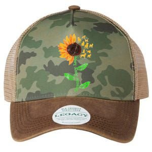 Rescue Save Love Pet Dog Puppies Slogan Sunflower Legacy Tie Dye Trucker Hat