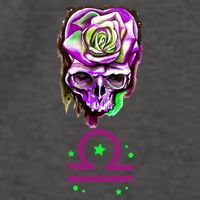Rose Skull Libra Zodiac Gift Vector Backpack
