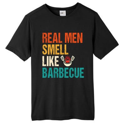 Real Smell Like Barbecue Barbecuing Grilling Bbq Vintage Gift Tall Fusion ChromaSoft Performance T-Shirt