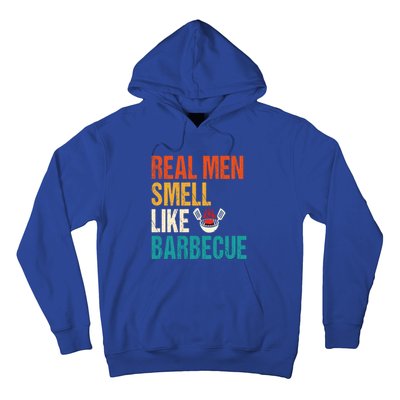 Real Smell Like Barbecue Barbecuing Grilling Bbq Vintage Gift Hoodie