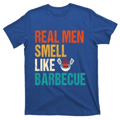 Real Smell Like Barbecue Barbecuing Grilling Bbq Vintage Gift T-Shirt