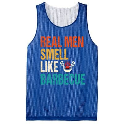 Real Smell Like Barbecue Barbecuing Grilling Bbq Vintage Gift Mesh Reversible Basketball Jersey Tank