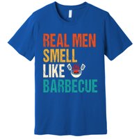 Real Smell Like Barbecue Barbecuing Grilling Bbq Vintage Gift Premium T-Shirt