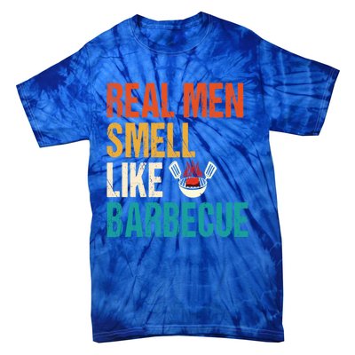 Real Smell Like Barbecue Barbecuing Grilling Bbq Vintage Gift Tie-Dye T-Shirt