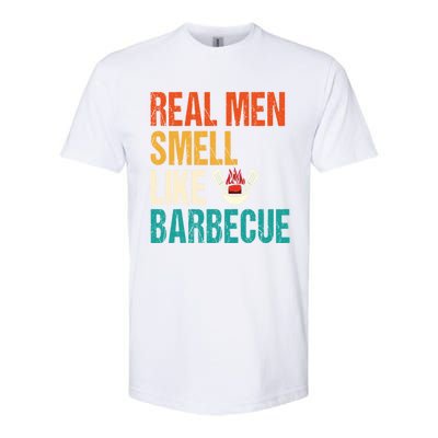 Real Smell Like Barbecue Barbecuing Grilling Bbq Vintage Gift Softstyle CVC T-Shirt