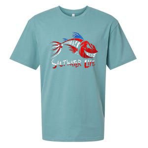 retro Saltwater Life Fisherman Fishing Sueded Cloud Jersey T-Shirt