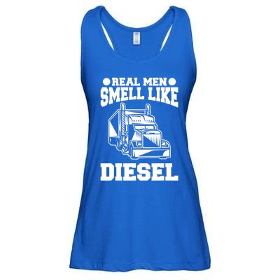 Real Smell Like Defense Truck Driver Trucker Gift Ladies Essential Flowy Tank