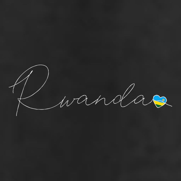 Rwanda Simple Love Rwandan Flag Heart On Rwanda Adult Drive Performance Visor