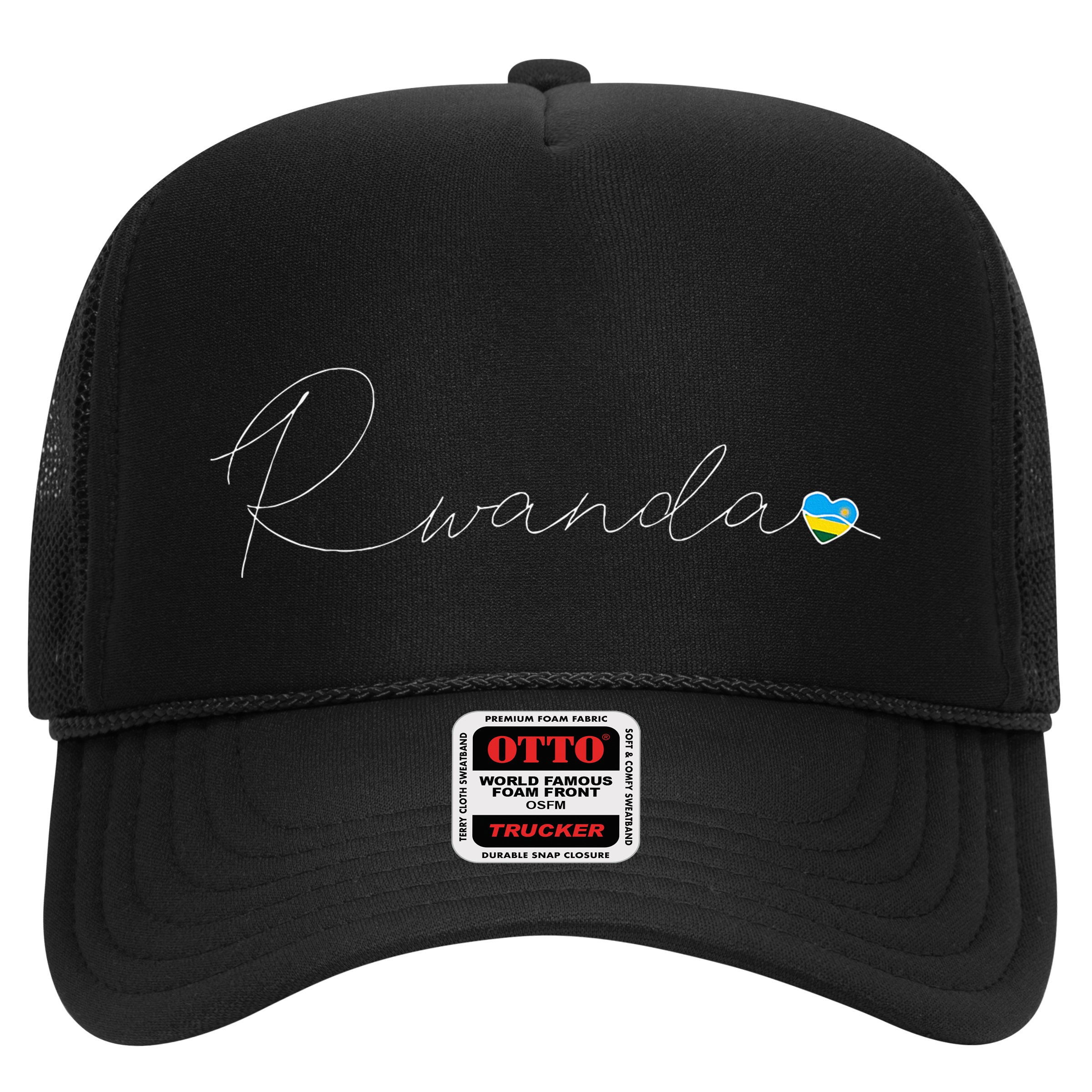 Rwanda Simple Love Rwandan Flag Heart On Rwanda Hat