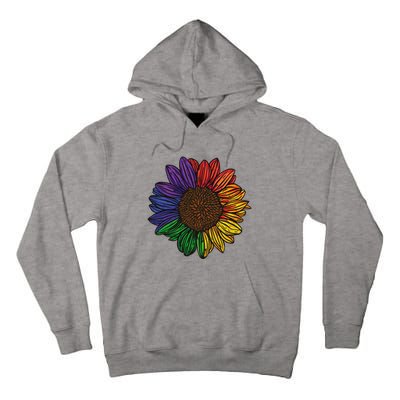 Rainbow Sunflower LGBTQ Flag Pride Month Tall Hoodie