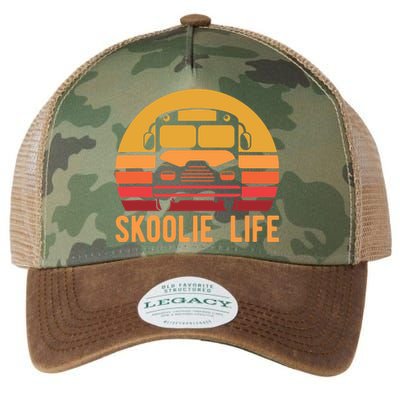 Retro Skoolie Life Converted School Bus Home Lifestyle Legacy Tie Dye Trucker Hat