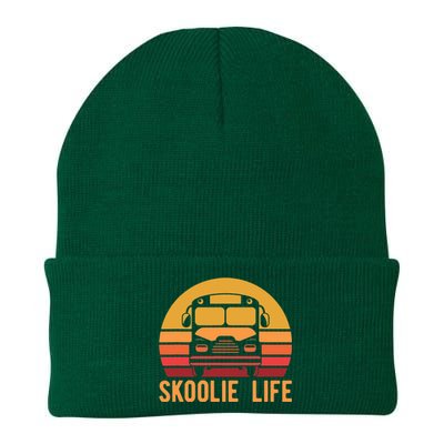 Retro Skoolie Life Converted School Bus Home Lifestyle Knit Cap Winter Beanie