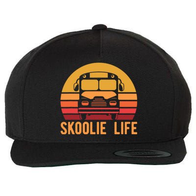 Retro Skoolie Life Converted School Bus Home Lifestyle Wool Snapback Cap