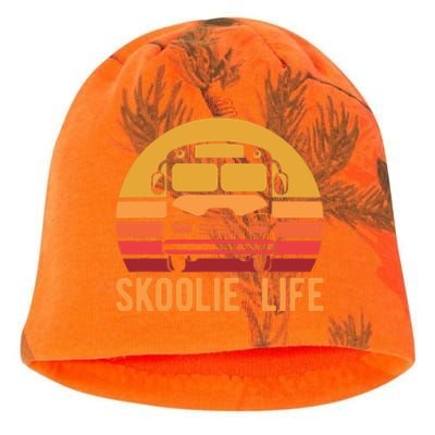 Retro Skoolie Life Converted School Bus Home Lifestyle Kati - Camo Knit Beanie