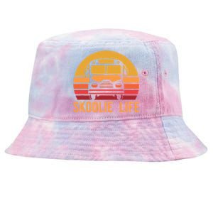 Retro Skoolie Life Converted School Bus Home Lifestyle Tie-Dyed Bucket Hat