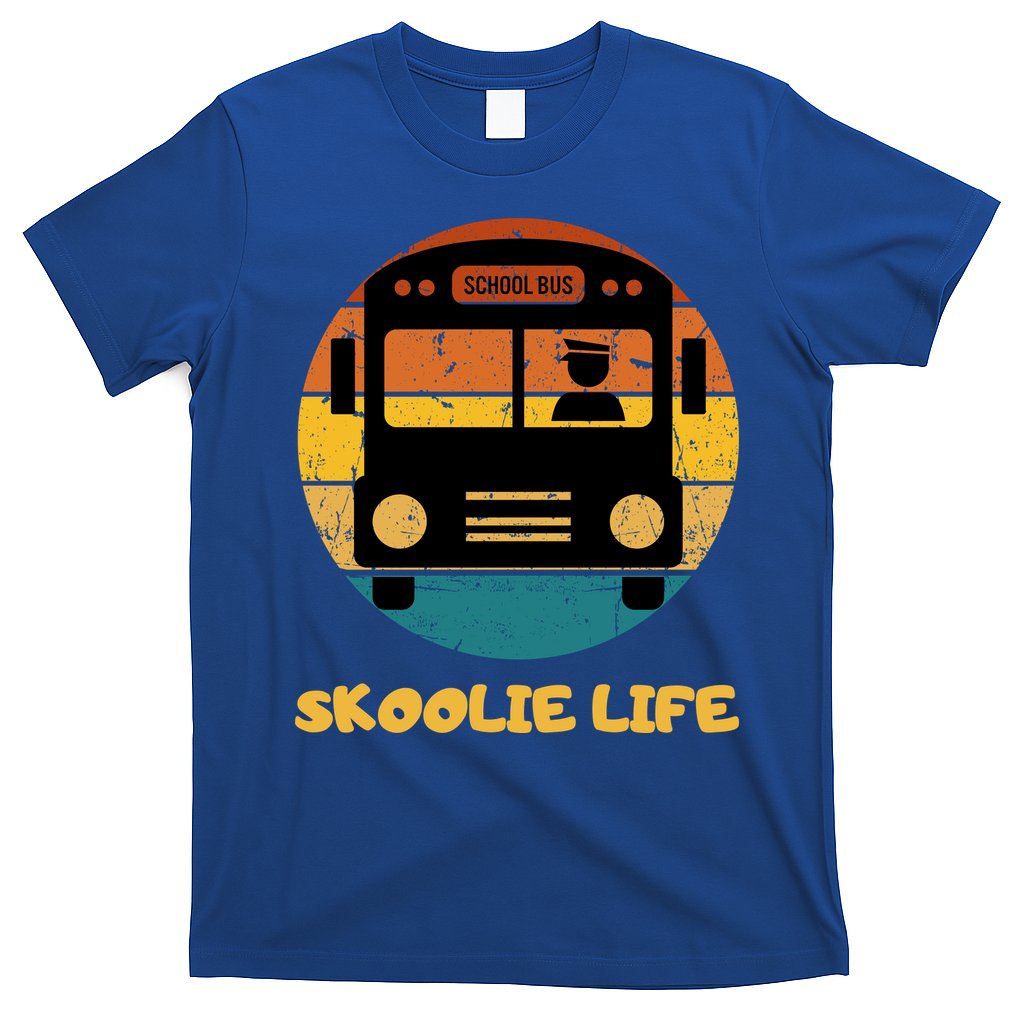 Retro Skoolie Life Converted School Bus Home Lifestyle T-Shirt