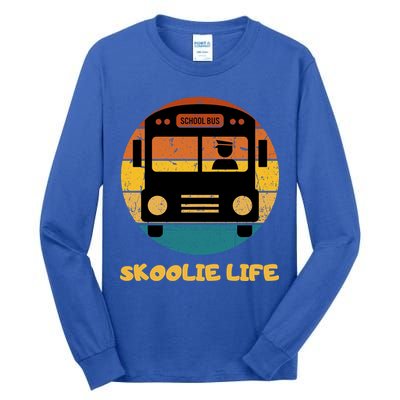 Retro Skoolie Life Converted School Bus Home Lifestyle Tall Long Sleeve T-Shirt