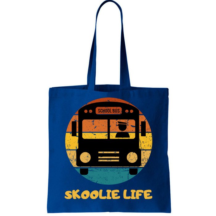 Retro Skoolie Life Converted School Bus Home Lifestyle Tote Bag