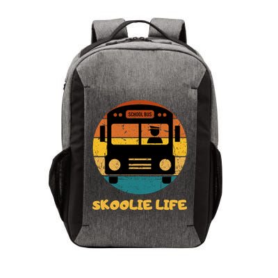 Retro Skoolie Life Converted School Bus Home Lifestyle Vector Backpack