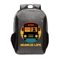 Retro Skoolie Life Converted School Bus Home Lifestyle Vector Backpack