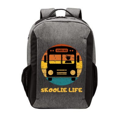 Retro Skoolie Life Converted School Bus Home Lifestyle Vector Backpack