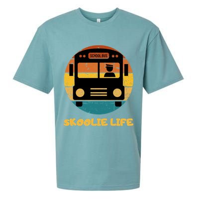 Retro Skoolie Life Converted School Bus Home Lifestyle Sueded Cloud Jersey T-Shirt