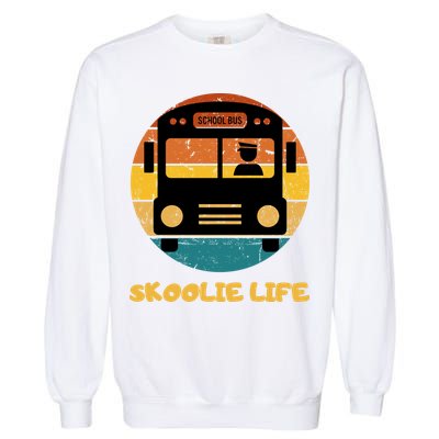 Retro Skoolie Life Converted School Bus Home Lifestyle Garment-Dyed Sweatshirt