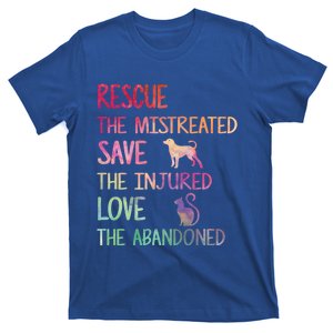 RESCUE SAVE LOVE PET Funny Animal Shelter Volunteer Gifts T-Shirt