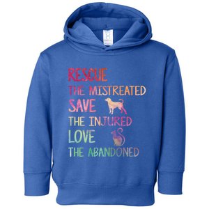 RESCUE SAVE LOVE PET Funny Animal Shelter Volunteer Gifts Toddler Hoodie