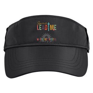 Retro Spirit Lead Me Where My Trust Is Without Borders Adult Drive Performance Visor